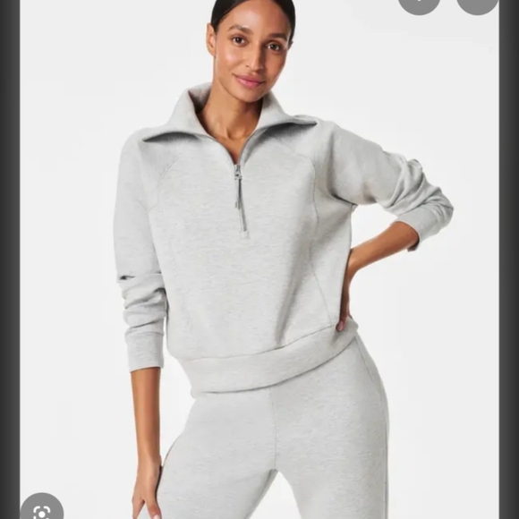 SPANX Tops - Spanx Air Essentials Half Zip Pullover